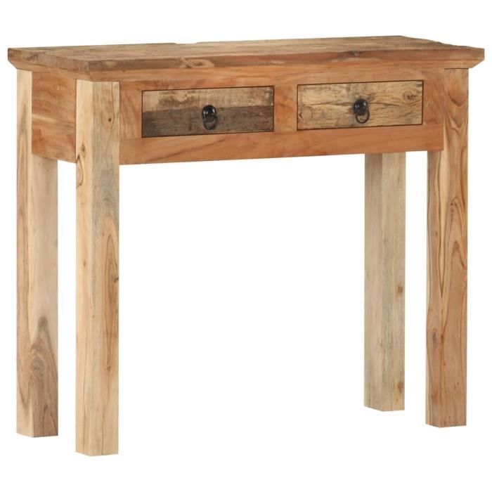 VidaXL Table console 90,5x30x75 cm Bois d'acacia et de récupération