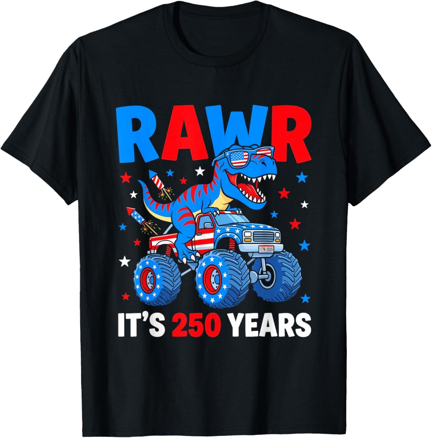 250 Years 1776 2026 USA 250th Anniversary 4th of July Unisex T-Shirt S