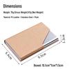 Stainless Steel Aluminum Business Card Holder - Elegant PU Business Gift Clip