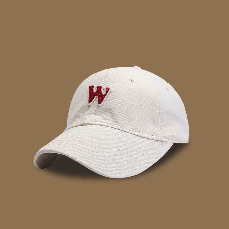 Fashionable Korean Style Baseball Cap Women's Personalized Letter W Couple Students Trendy Casual Sun Hat Men