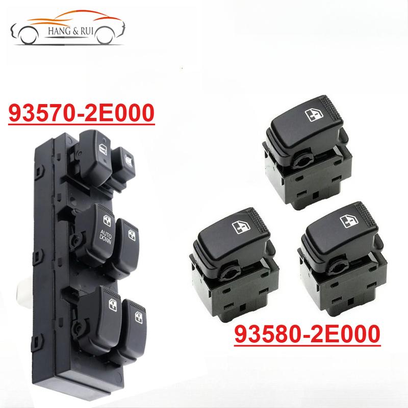 93570-2E000 93580-2E000 Left Front Drive Power Window Lifter Control Switch Adjustment Button for Hyundai Tucson 2005-2013