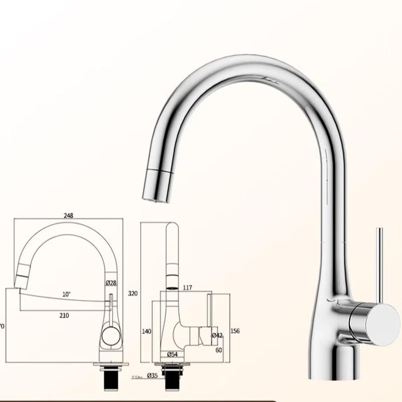 TLXT Pull-Out Hot & Cold Kitchen Faucet