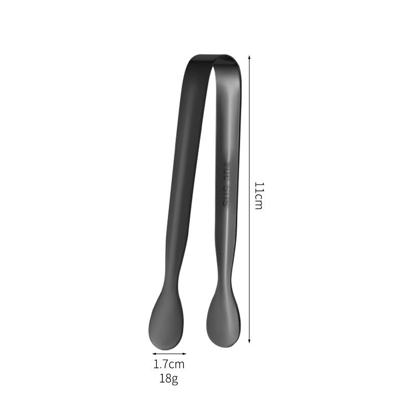 Stainless Steel Ice Cube Clips Vintage Colored Roses Ice Clip Portable Salad Barbecue Tongs Kitchen Bar Supplies