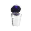 Car Ashtray Convenient LED Night Light with Lid High Strength Metal Ash Storage Holder for Vehicle