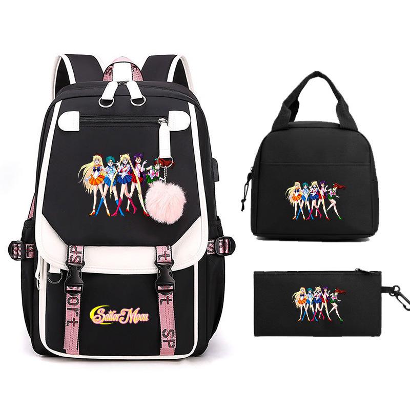 Sailor Moon Cartoon Elementary School Bag Lightweight Junior High School Backpack Women's Large Capacity Travel Bag