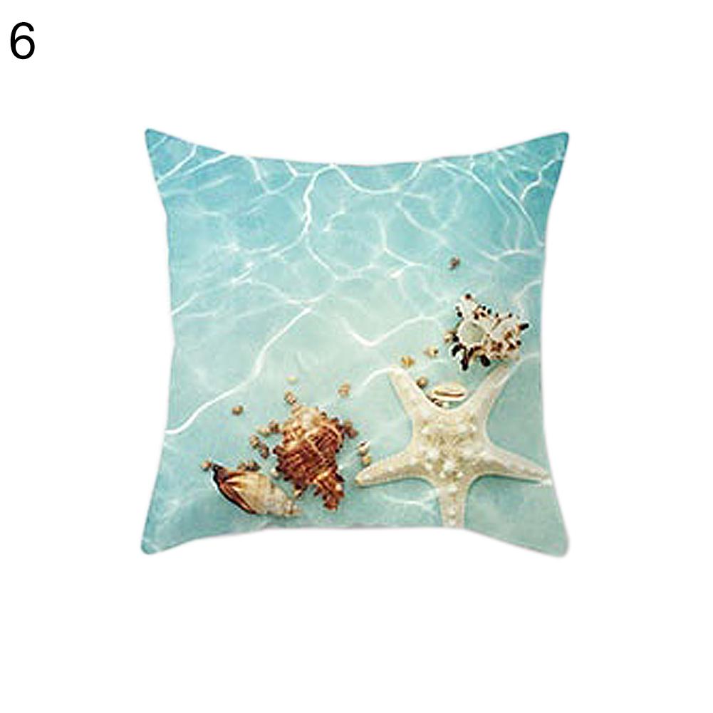 

украшения для дома Морской Пляж Морская Звезда Ракушка Наволочка Чехол для подушки Диван Кровать Декор для автомобиля 6