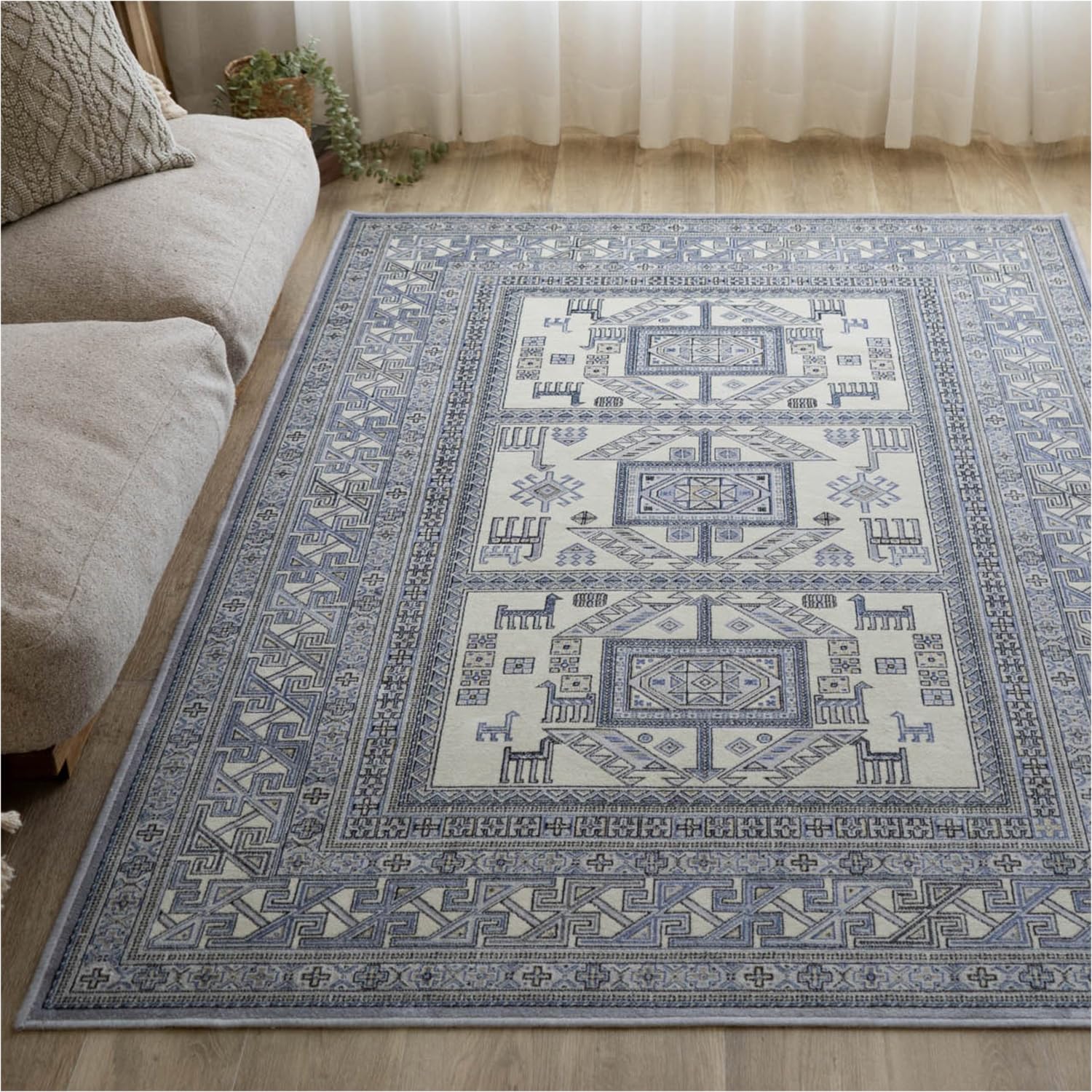 

Саян Саян Килим Ковер с узором Royal Palace 14684 3 Татами Royal Blue