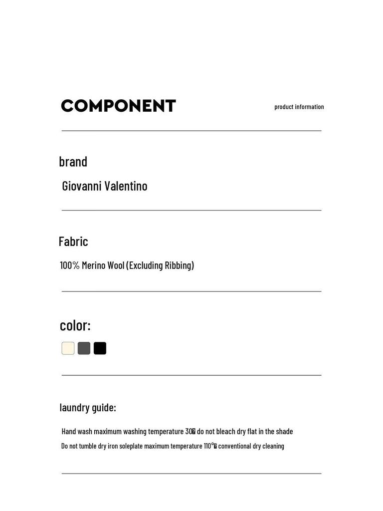 GIOVANNI VALENTINO Women's Autumn/Winter 100% Wool V-Neck Knit Cardigan