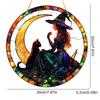 Gorgeous Witch Acrylic Window Decoration-Colored Glass Effect Suncatcher 2D Sign Home Garden Outdoor Housewarming Gifts