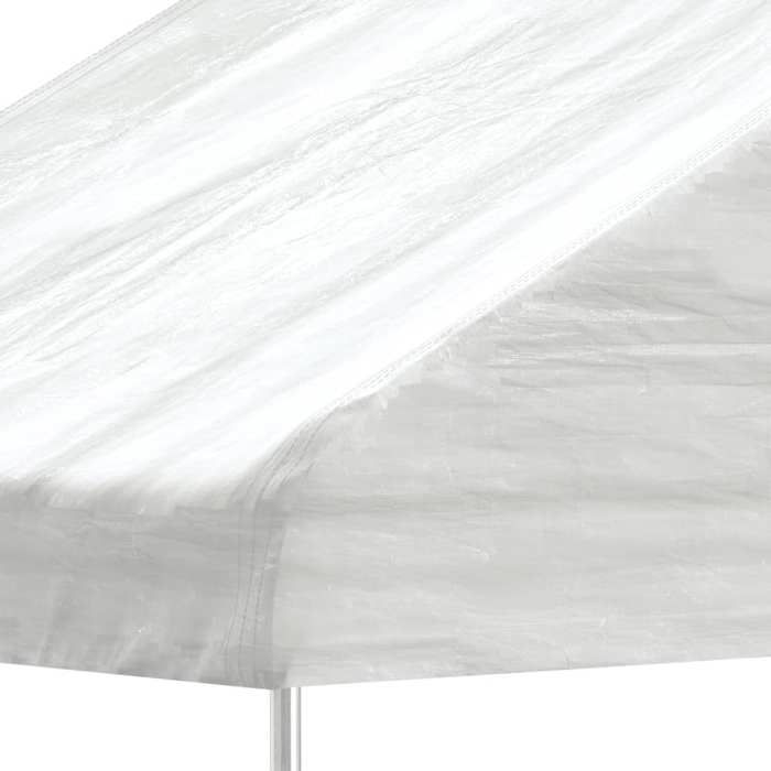 VidaXL Belvédère avec toit blanc 5,88x2,23x3,75 m polyéthylène, tente de fête, chapiteau, abri à auvent 362639