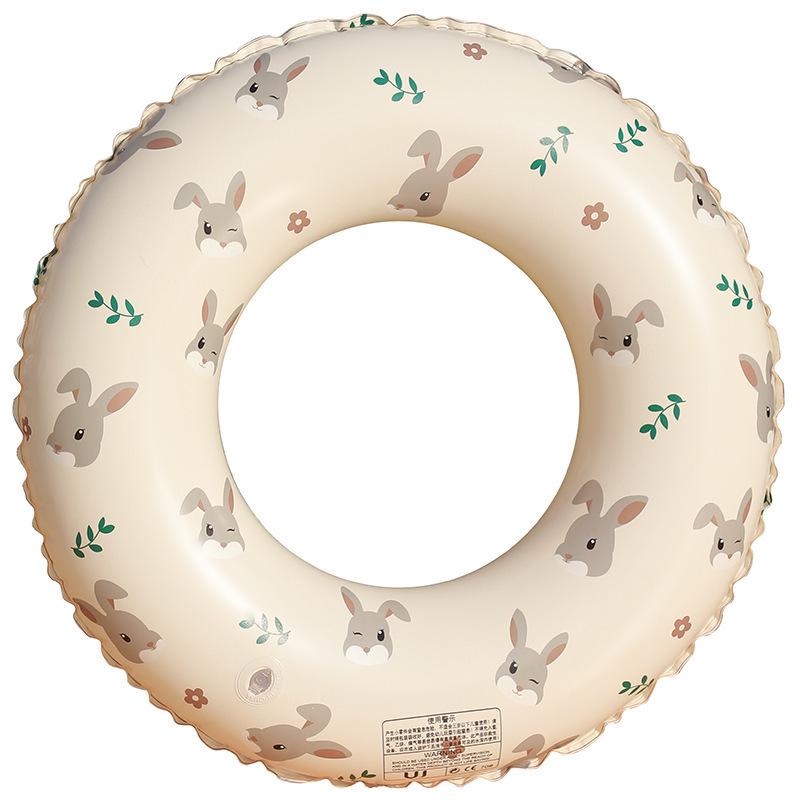 Children's Inflatable Little Rabbit Swim Ring with Double Airbag and Thickened Float Sleeves