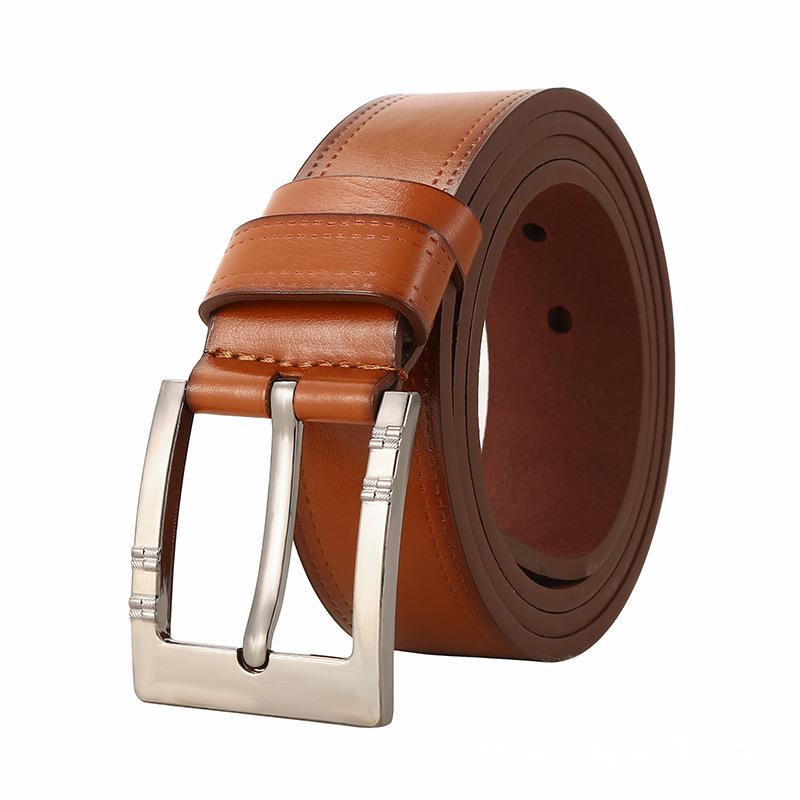 Men's Trendy All-Match PU Belt with Alloy Pin Buckle for Jeans