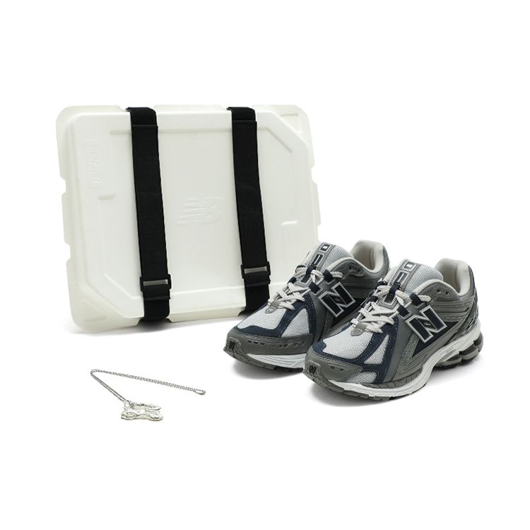 

New Balance NB 1906R Ретро Повседневные Ткань Синтетическая кожа Низкий верх Кроссовки для марафона Унисекс кроссовки Серый Синий M1906RC(S-BOX) 42