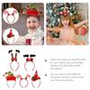 Christmas Headband Role Play Clown Hat Santa Claus Legs Christmas Hat Double Crutches Headband for Kids Adults Christmas Party