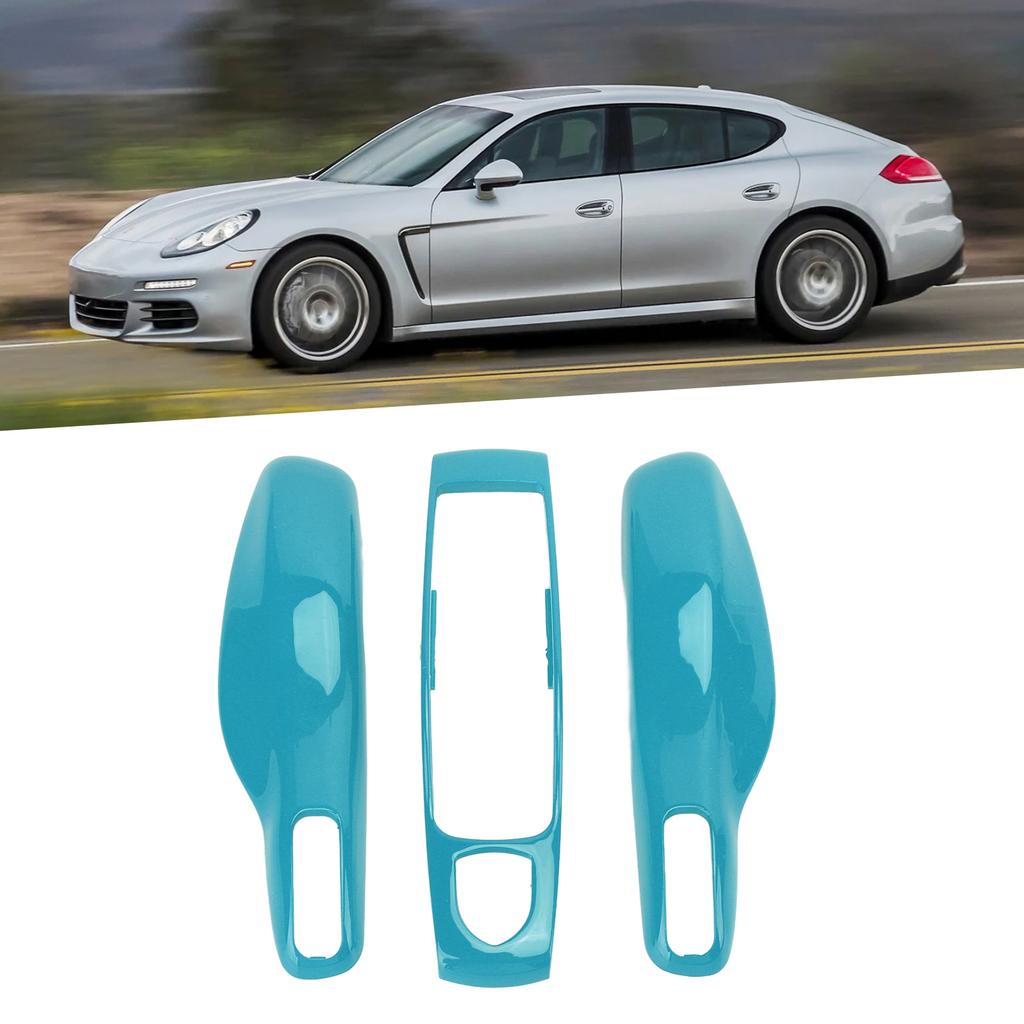 Key Fob Cover Shell Protector Car Modification Replacement for Panamera Cayenne MACAN Boxster Cayman 911 718Blue