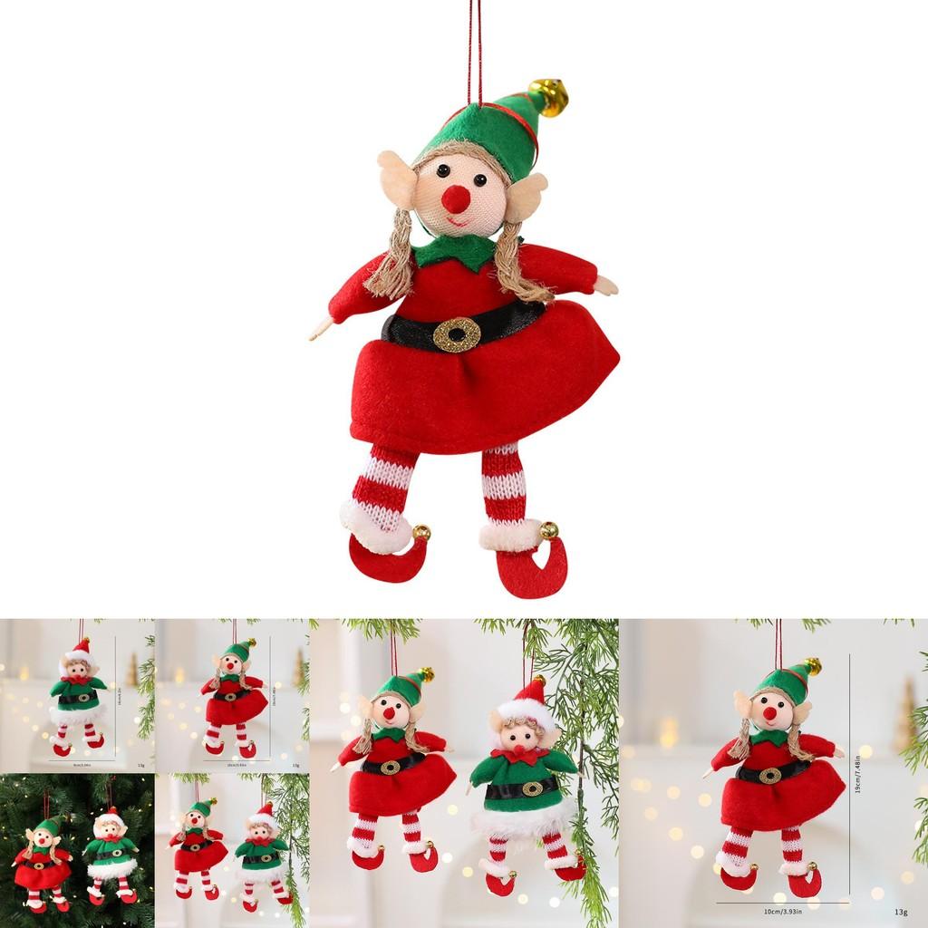 Holiday Elf Figurine Decoration With Soft Fabric For Christmas Tree Decor