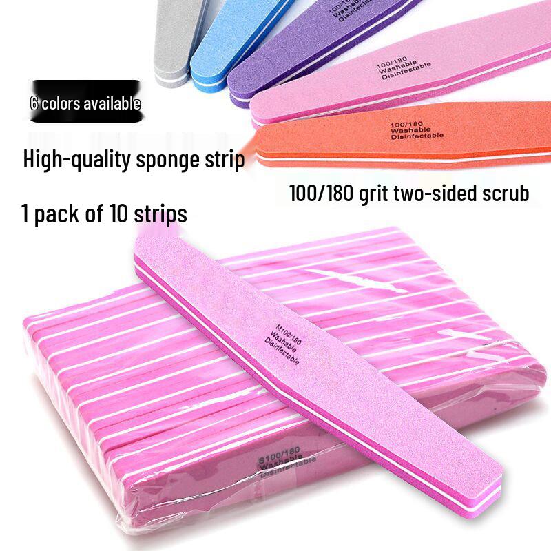 Anpassbare Diamant-Nagelformfeile und Polierschwamm