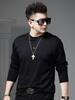 European Style Trendy Printed Round Neck Base Shirt Men's Long-Sleeve T-Shirt 2025 New Autumn Casual Top Tee