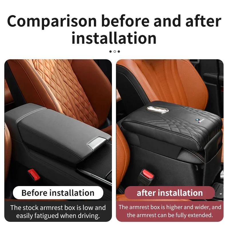 LREFV1 Car Sticker Hot 2025 Hot Car Center Console Armrest Box Auto Tissue Organizer For BMW E36 F20 E87 E90 E70 E91 E30 G30 E53 F31 G2