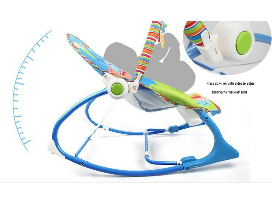 Multifunctional Baby Rocking Chair with Music and Vibration Soothing Cradle Bed