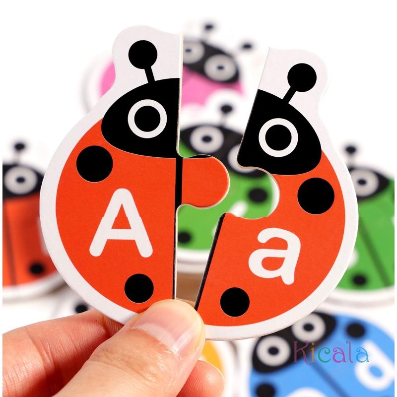 Montessori Letter Matching Game Kid Colors Cognitive Alphabet Logical Thinking Training Activities Game Education Toy