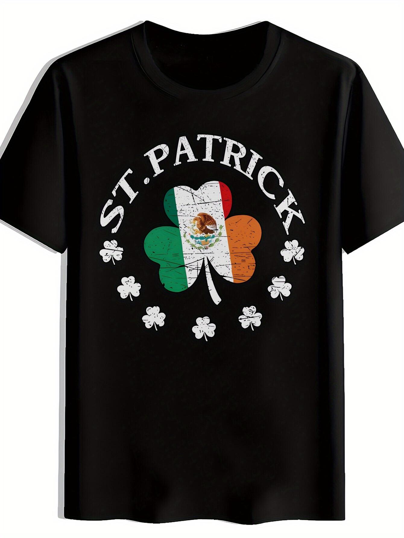 Irish Heritage Graphic T-shirt - St. Patrick s Day Tee with Clovers XXL