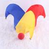 Halloween Jester Costumes Clown Courts Jester Hat Clown Nose Mardi Gras Jester Hat for Masquerades Carnivals Cosplay