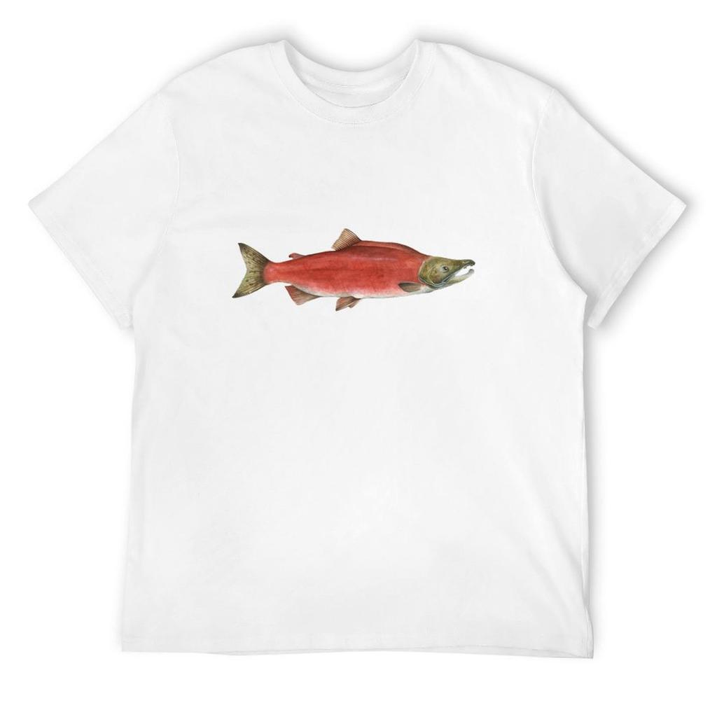 Sockeye Salmon T-Shirt Sweat Essential T Shirt Mens T Shirts