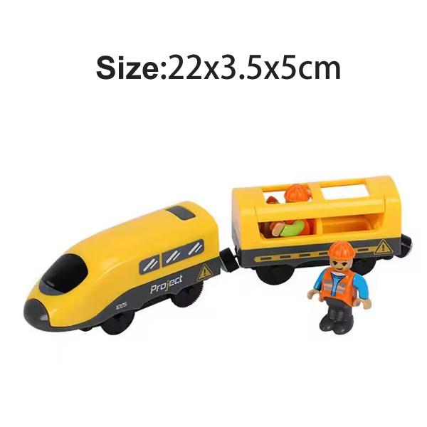 Magnetic Train Toys Wooden Railway Tracks Accessories Locomotive Diecast Slot Fit for All Wood Brand Wooden Tracks Toys For Kids