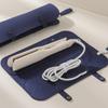 Easy Carry Portable Hanging Felt Storage Bag With Thermal Protective For Hair Curling Iron Travel Organizers