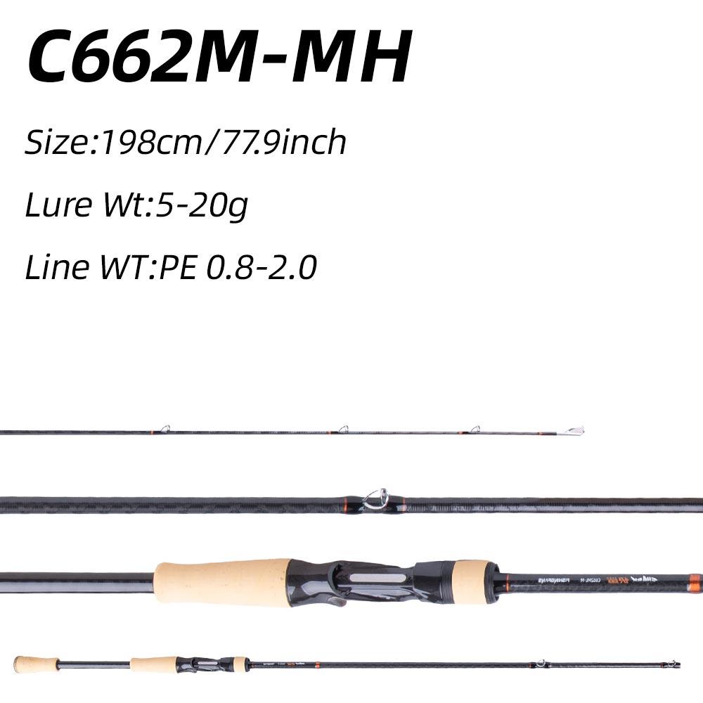 Portable Long-casting Lure Rod Super Fast Action Fishing Rod CORK HANDLE 4 AXIS TORAY CROSS CARBON SPINNING CASTING SEA BOAT BASS CRAPPIE FISHING ROD