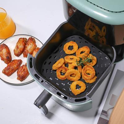 Air Fryer Einlage Silikon Backmatte Quadrat Hitzebeständig Air Fryer Zubehör Ersatz Crisper Platte Antihaft Air Fryer Grillpfanne
