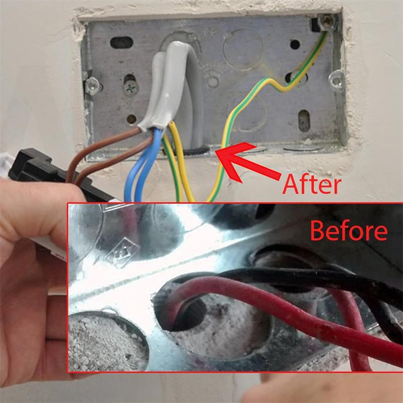 200 ST Håliga Gummigenomföringar Brandväggshålplugg Sortiment, Gummigenomföringskit 6/8/10/12/16/20/22/25mm
