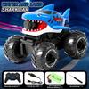 Rc Shark Car Amphibious 2 In1 Electric Water Gun Truck 10M Long Range 2.4G Remote Control Offroad Buggy Vehicles Racing Cars Toy