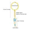 Argentina Map Flag Keychain Stainless Steel Charm Keyring Remembrances Jewelry