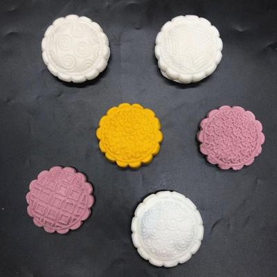 Molde Creativo 3D de 6 Agujeros para Pastel de Luna Molde de Silicona con Relieve para Galletas Molde Antiadherente Estilo Chino para Mung Bean para el Hogar