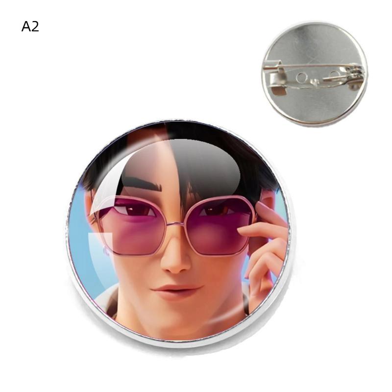 Popular Kpop Movie D-Demon H-Hunters Anime Button Pin Handmade Brooch For Clothes Cartoon Badge Backpack Decoration