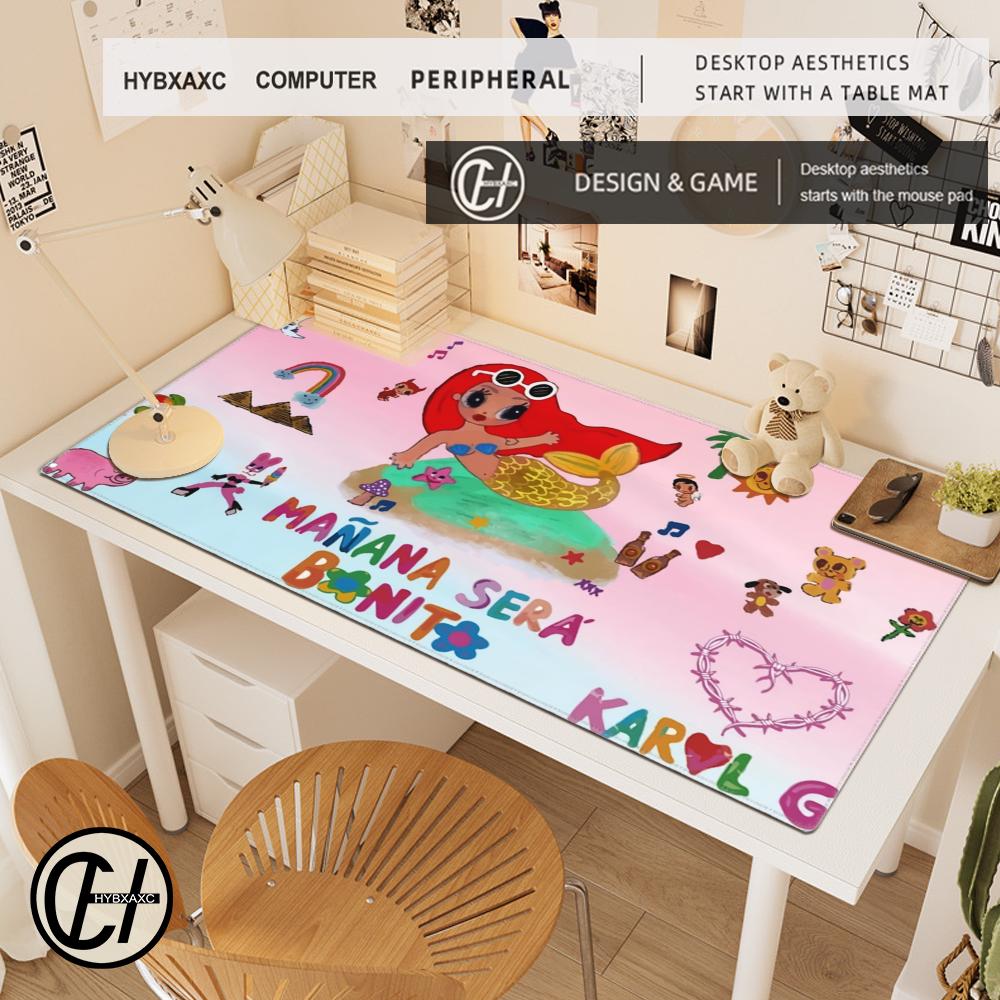 HYBXAXC Karol G Manana Sera Bonito Mouse Pad Abstract cartoon Large 800x400mm MouseMat Gamer Mause Carpet PC Mat keyboard Pad