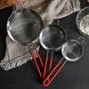 Steel Colander Silicone Handle Strainer Sifting Tool Flour Sifter Powder Sieve Filter Spoon