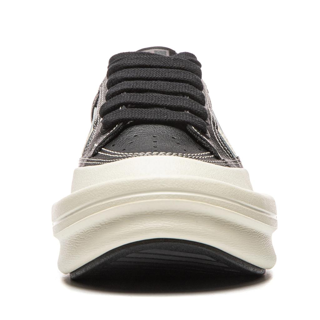 Li Ning Gongfu Yang Low top Skateboard Shoes Unisex Black White AZGW001-1