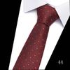 Necktie Man 7.5 cm Silk Tie Solid Color Gravatas Suit Accessories Fit Wedding Holiday Party