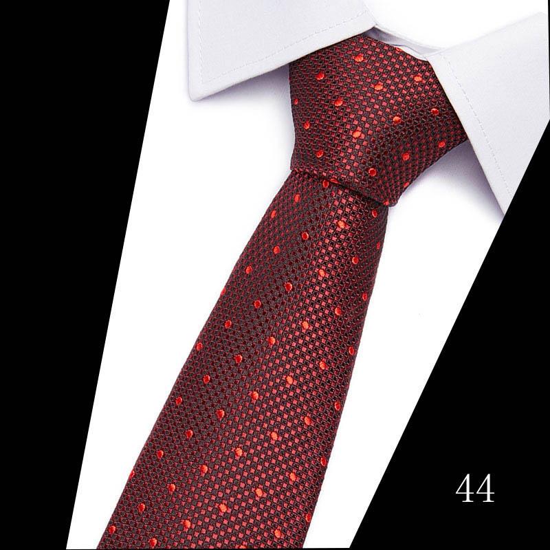 Necktie Man 7.5 cm Silk Tie Solid Color Gravatas Suit Accessories Fit Wedding Holiday Party