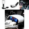 Car Charger With Led Voltage Current Display Dual Usb Fast Charging For Travel And Commuting