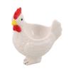 Ceramic Egg Holder Boiled Egg Cup Chicken Design Brown Porcelain Rustic Farmhouse Kitchen Dining Tabletop Easter Decorative Cup