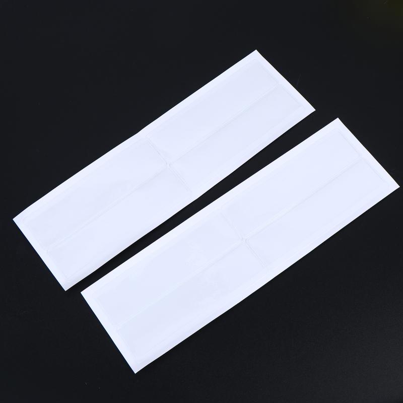 10Pcs Clear Self-Adhesive PVC Shelf Tag Pockets Removable Label Holders for Home Drawer Closet Organizing