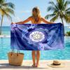 Leeds United Fußball Strandtuch Weiches Mikrofaser Sommerhandtuch Schnelltrocknendes Saugfähiges Handtuch für Strand Schwimmbad Reisen