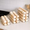 Transparent Automatic Rolling Egg Container Large Capacity Egg Rolling Storage Box  for Home