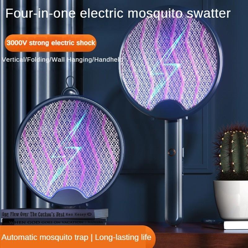 Перезаряжаемая Складная Мухобойка Полностью Автоматическая Интеллектуальная Мухобойка Бытовая USB Репеллент от Комаров Новинка