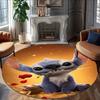 1pc S-Stitch18 Carpet, Round Rug, Comfortable, Suitable for Entryways, Living Rooms, Office, And Bedrooms, Christmas Decoration