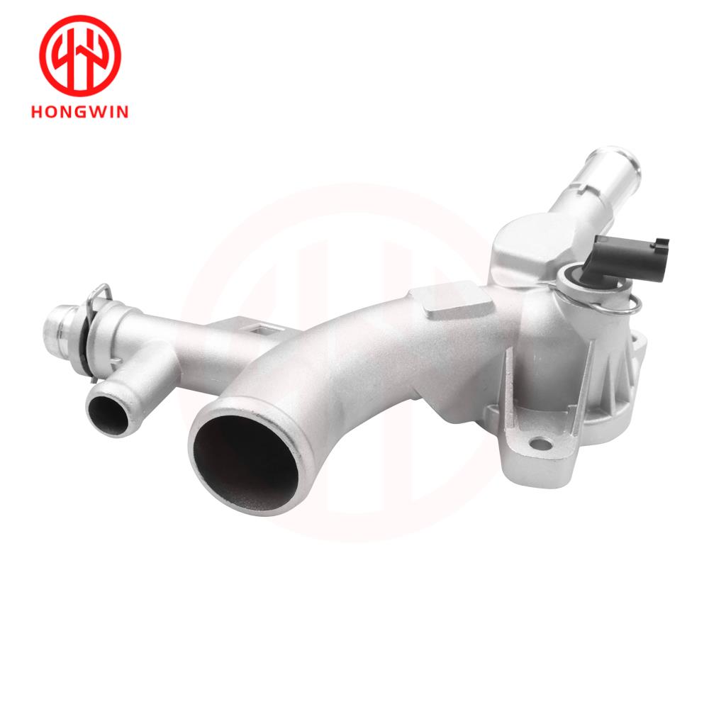 Aluminum Coolant Thermostat Housing Water Outlet & Inlet Hose For Chevrolet Cruze Sonic Trax Buick Encore 1.4L 25193922 55565334